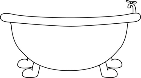 tub clipart black and white|printable black and white art.